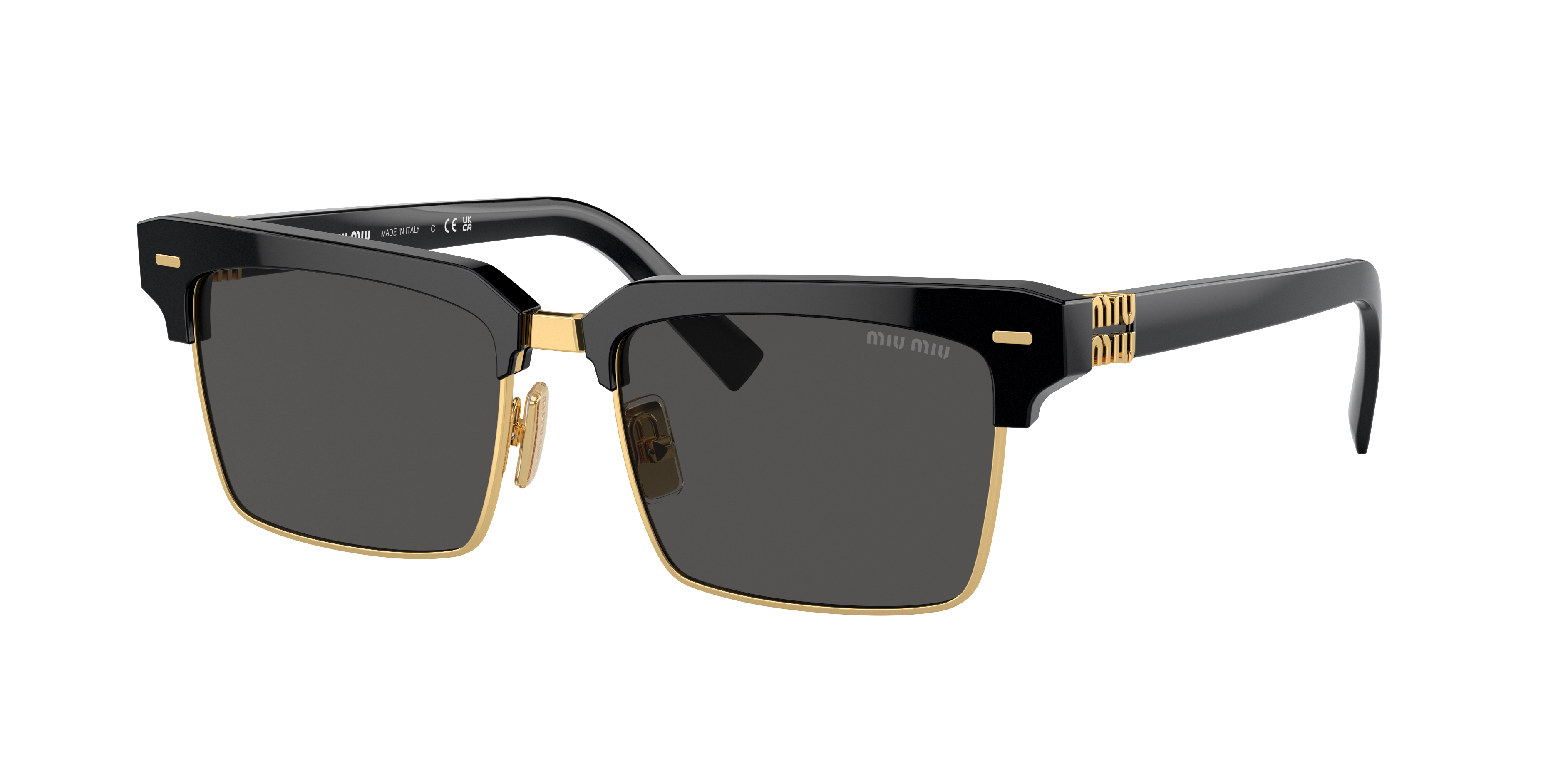 Miu Miu MU 10ZS M (54 - 17) with Grey lenses and Black frame