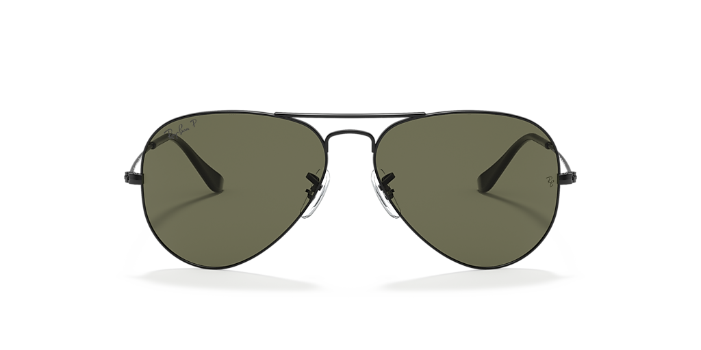 タ*ー様 ヴィンテージ　レアRay-Ban AVIATOR CLASSIC グリ Ray-Ban Aviator Classic XL (58 - 14) with Green lenses and Black