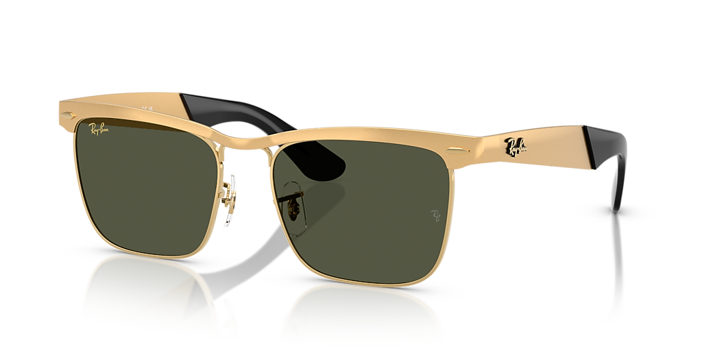 【本日限りの値下げ】 Ray-Ban Wayfarer サングラス Ray-Ban Wayfarer Deluxe XXL (56 - 18) with Green lenses and Gold