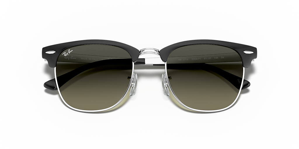 Ray-Ban Clubmaster Metal L (51 - 21) with Grey lenses and Black