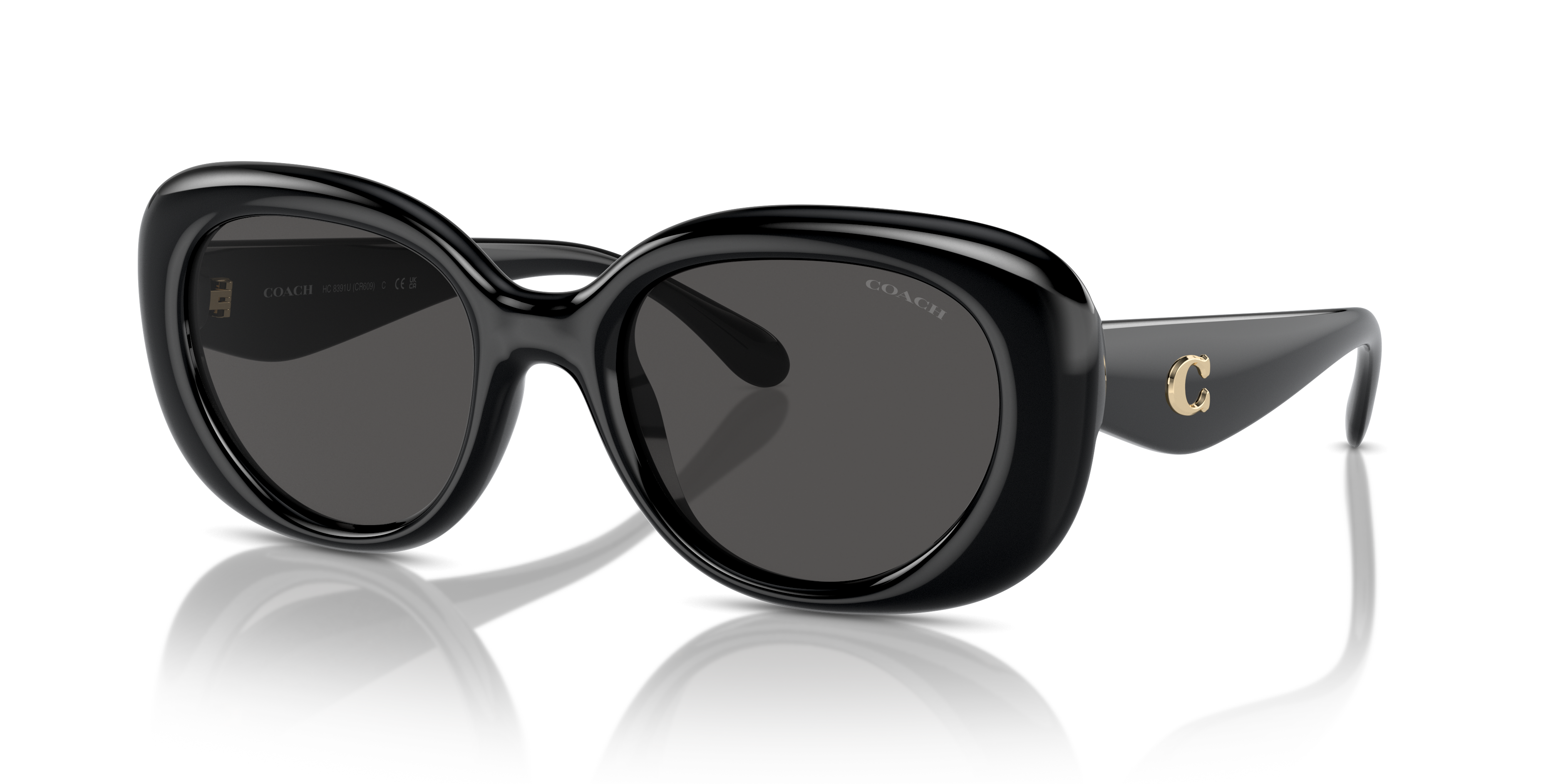 Coach CR609 L (53 - 21) with Grey lenses and Black frame