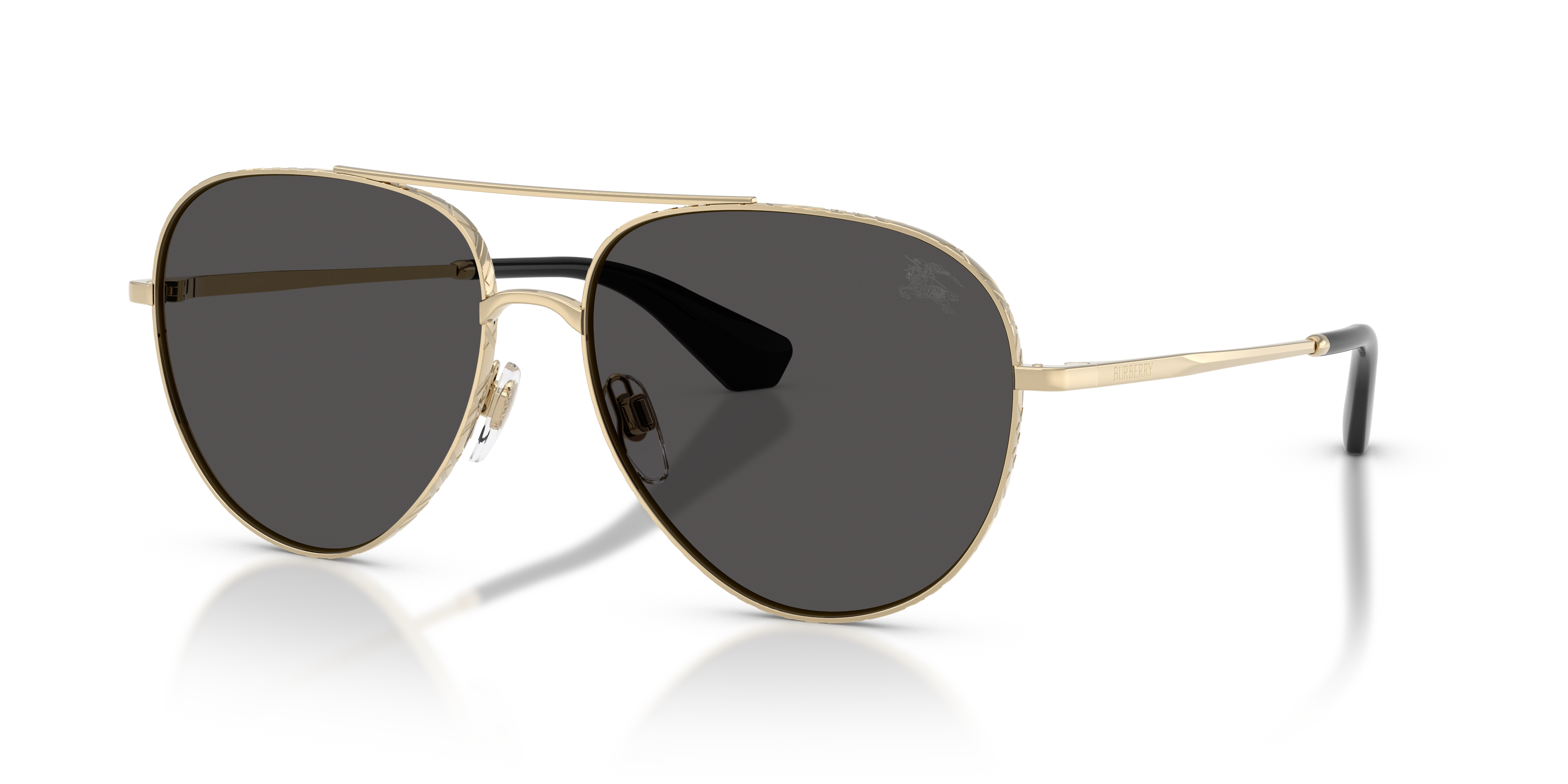 Burberry BE3172 XL (59 - 15) with Grey lenses and Gold frame