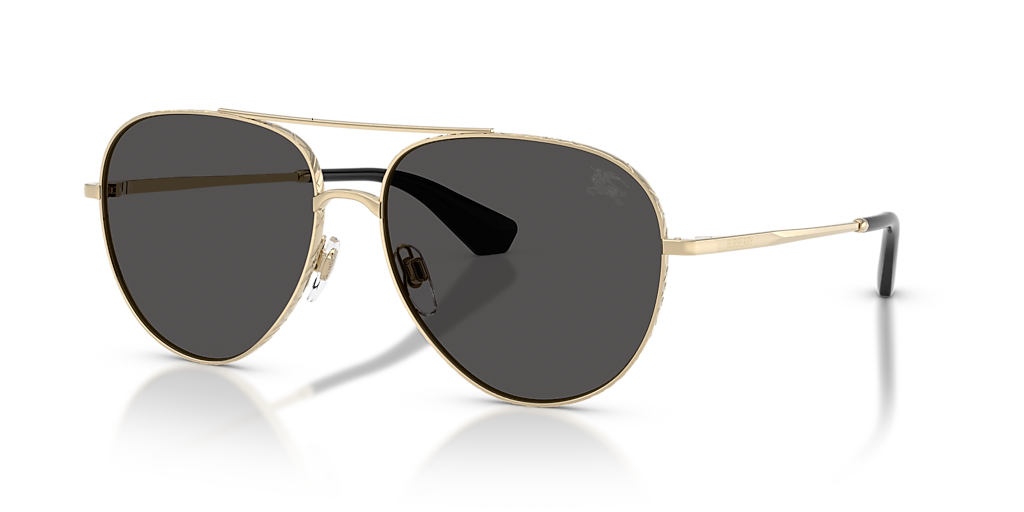 Burberry BE3172 XL (59 - 15) with Grey lenses and Gold frame