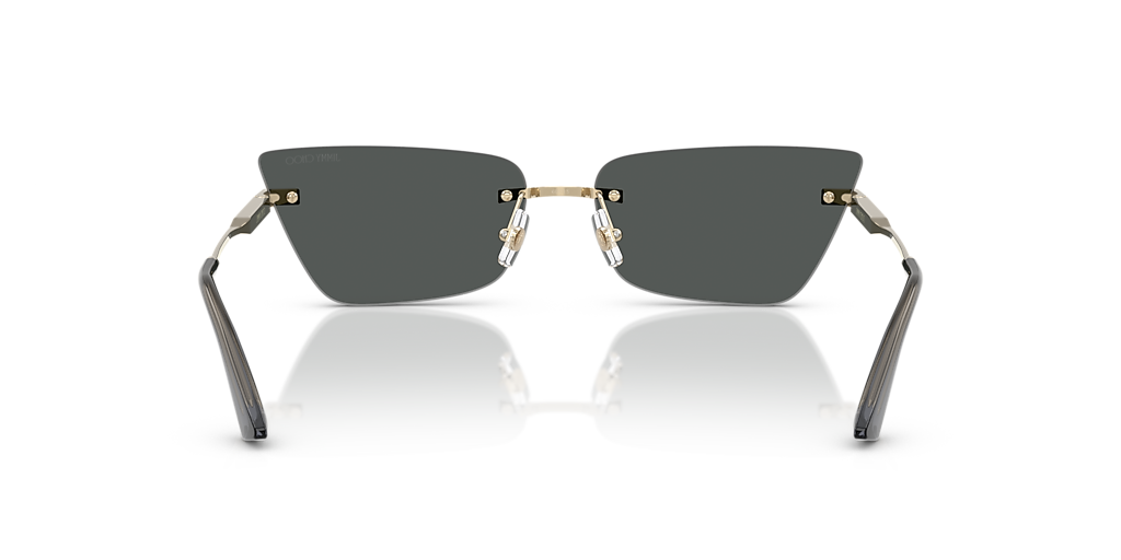 Jimmy Choo JC4012 M (60 - 15) com Lentes Cinza e Armação Ouro