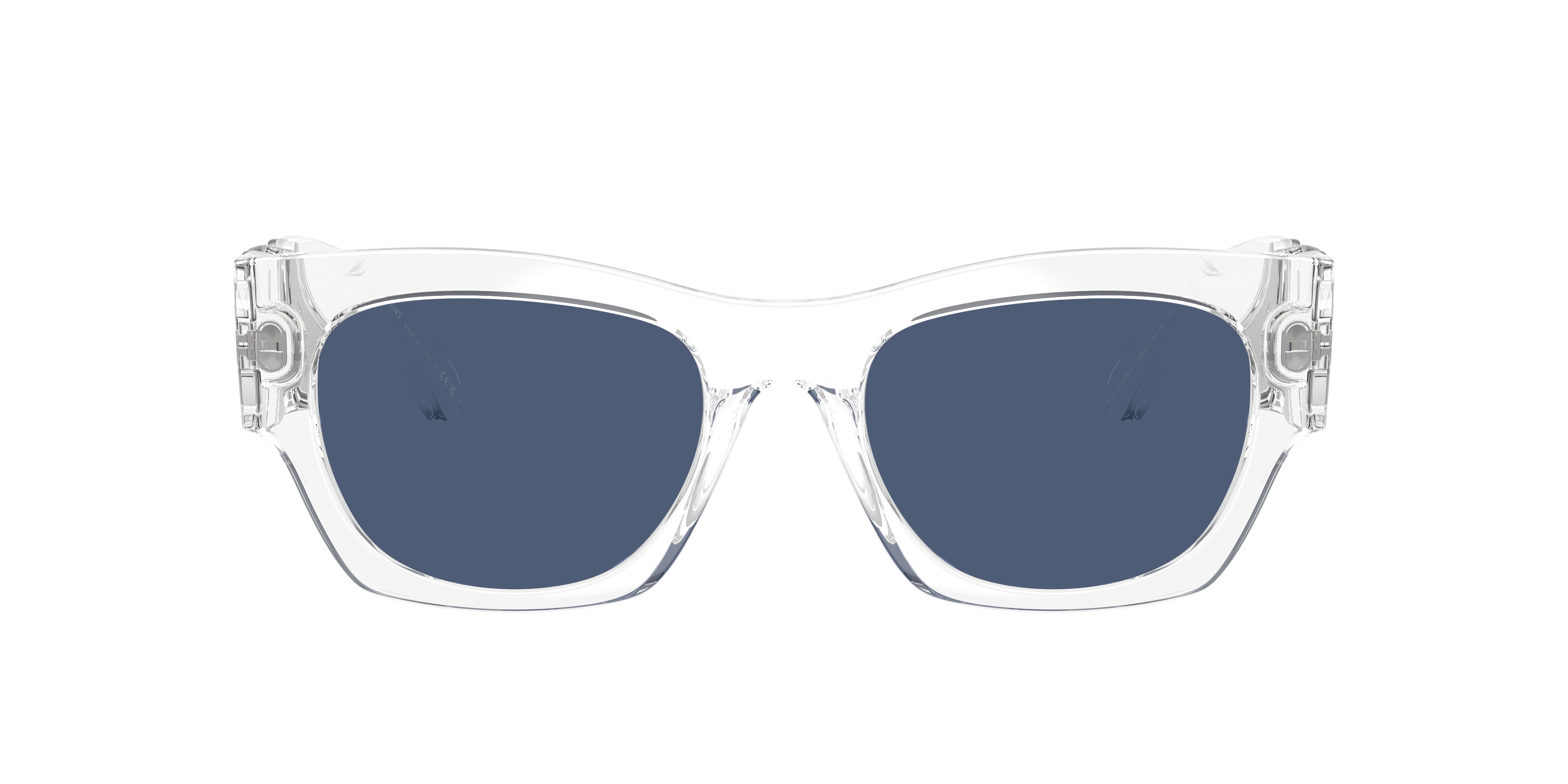 Versace VE4479U M (52 - 19) with Blue lenses and Transparent frame
