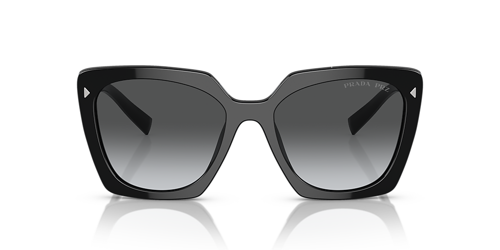 Prada PR 23ZS S (54 - 18) with Grey lenses and Black frame