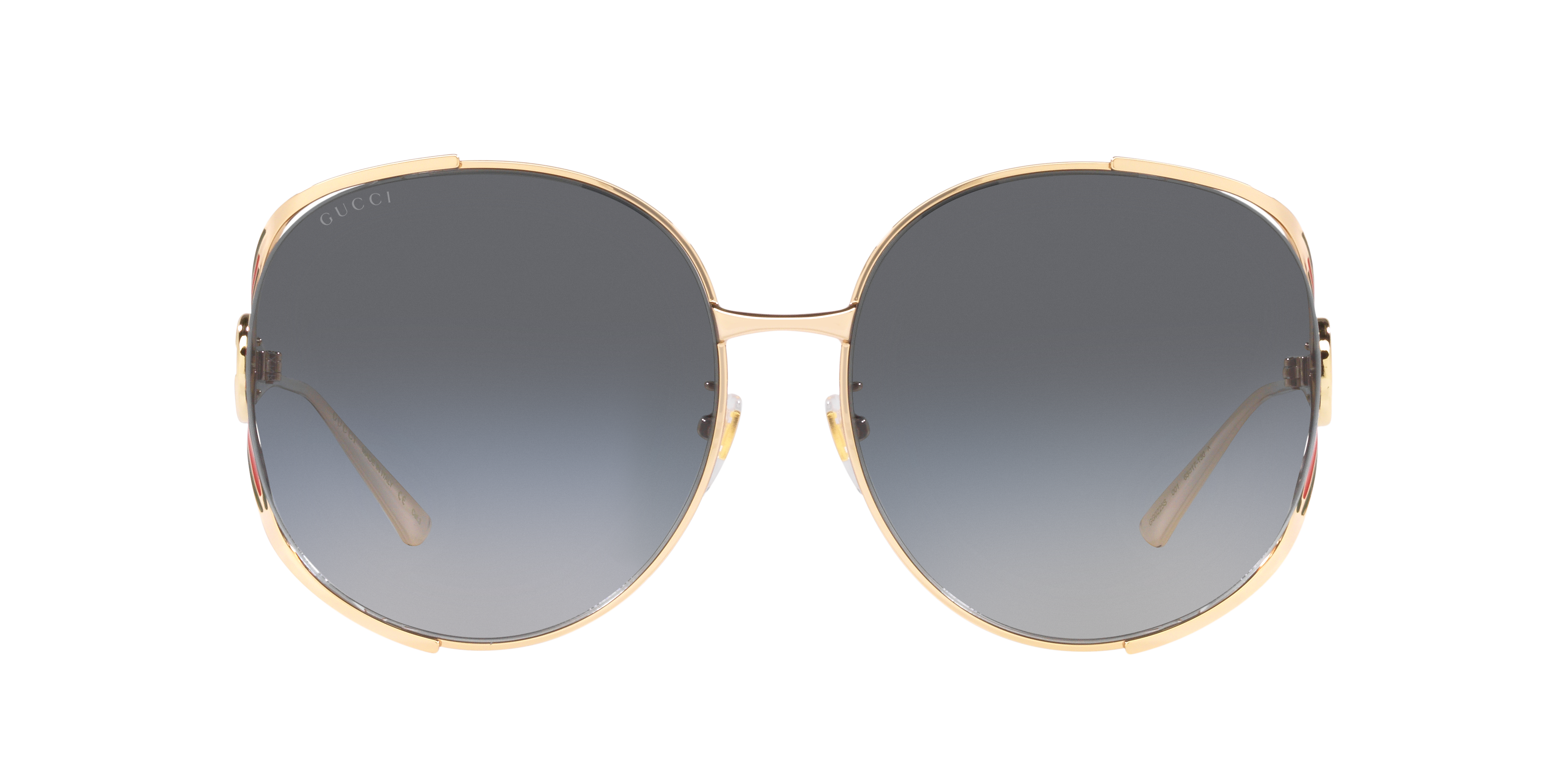 Gucci GG0225S XL (63 - 17) with Grey lenses and Gold frame