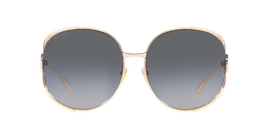 Gucci GG0225S XL (63 - 17) with Grey lenses and Gold frame