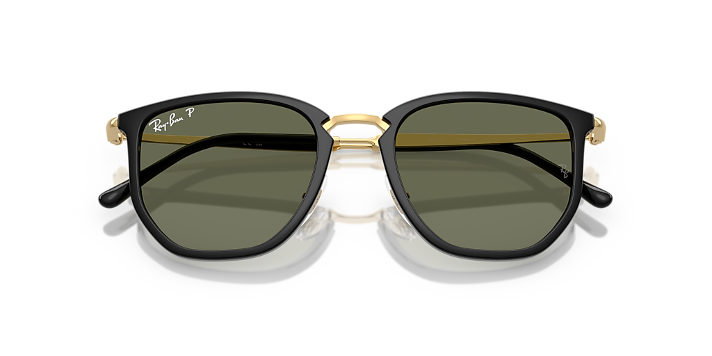 Ray-Ban RB4451 XXL (53 - 20) with Green lenses and Black frame