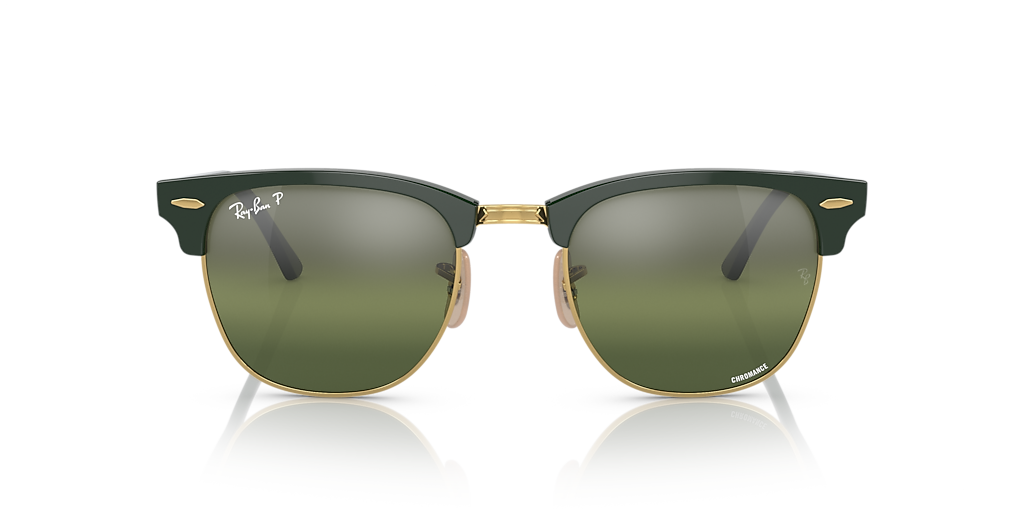 Ray-Ban Clubmaster Polarized+ Lenses XL (55 - 21) with Green