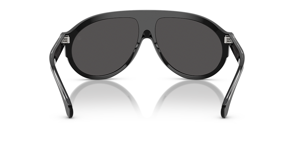 Moncler ME6001 Fhaite M (59 - 13) com Lentes Cinza e Armação Preto