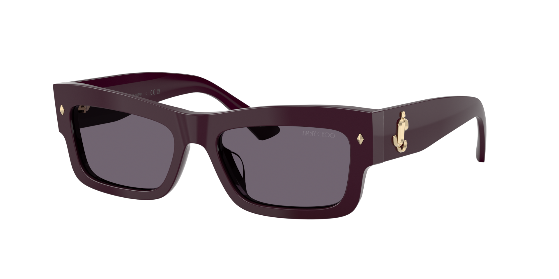Jimmy Choo Mujer Violeta Sunglass Jc5063u - Color Del Marco: Ciruela, Color De La Lente: