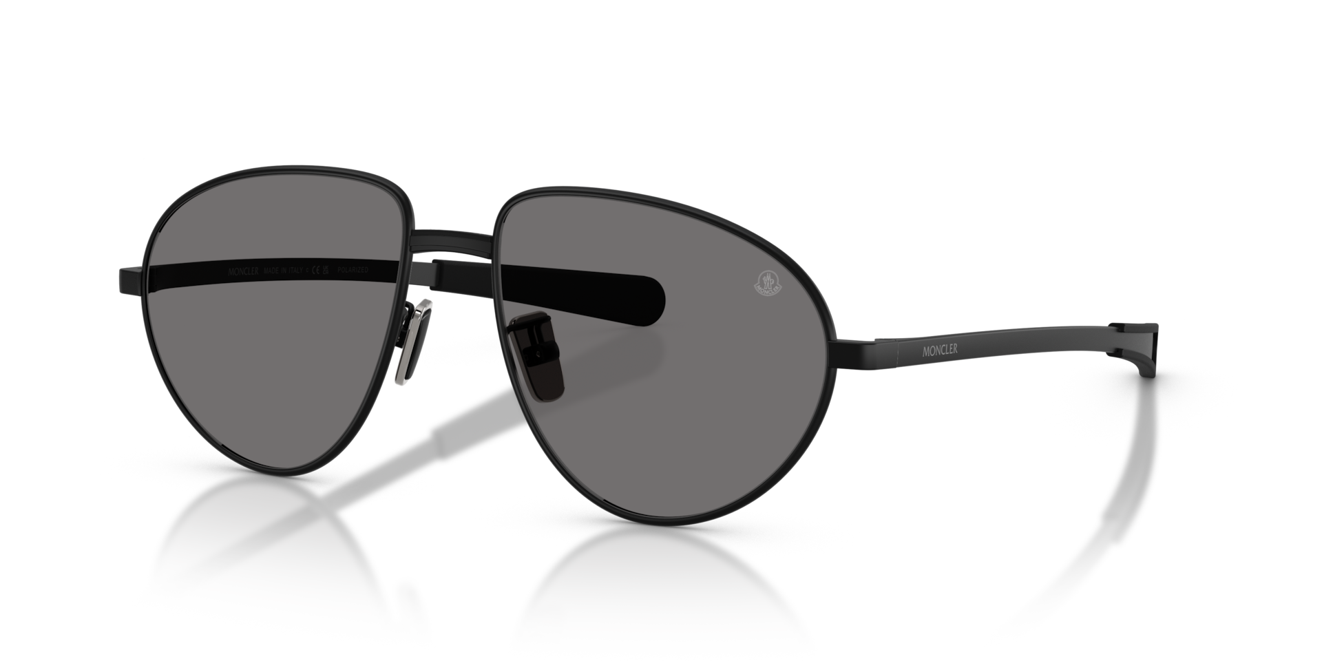 Moncler VIZLA L (55 - 16) with Grey lenses and Black frame