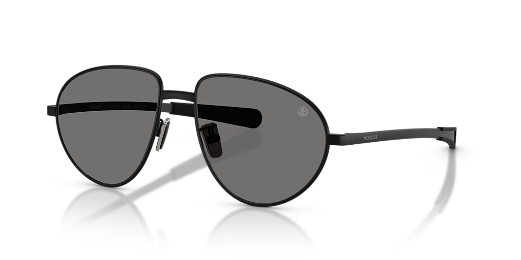 Moncler VIZLA L (55 - 16) with Grey lenses and Black frame