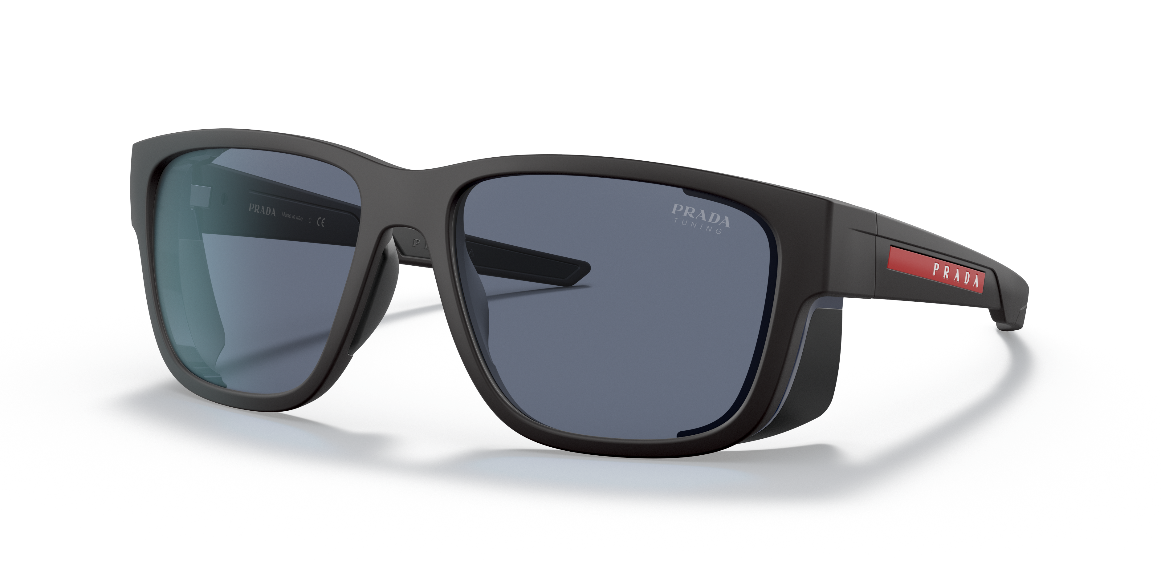 Prada Linea Rossa PS 07WS XXL (59 - 17) with Blue lenses and Black