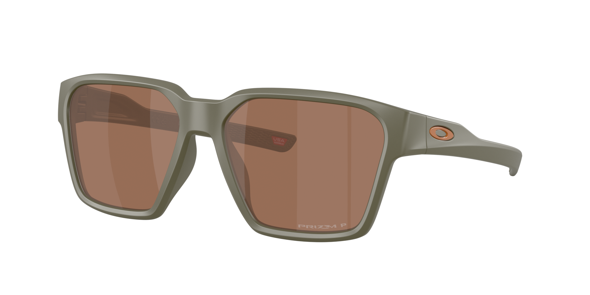 Oakley Homme Sunglass Briza Latitude Collection - Couleur du Monture: Vert mousse mat, Couleur de Lentille: Prizm Tungstène Polarized
