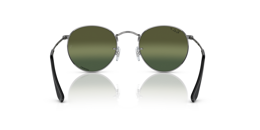 Ray-Ban Round Metal Polarized+ Lenses L (53 - 21) com Lentes Verde