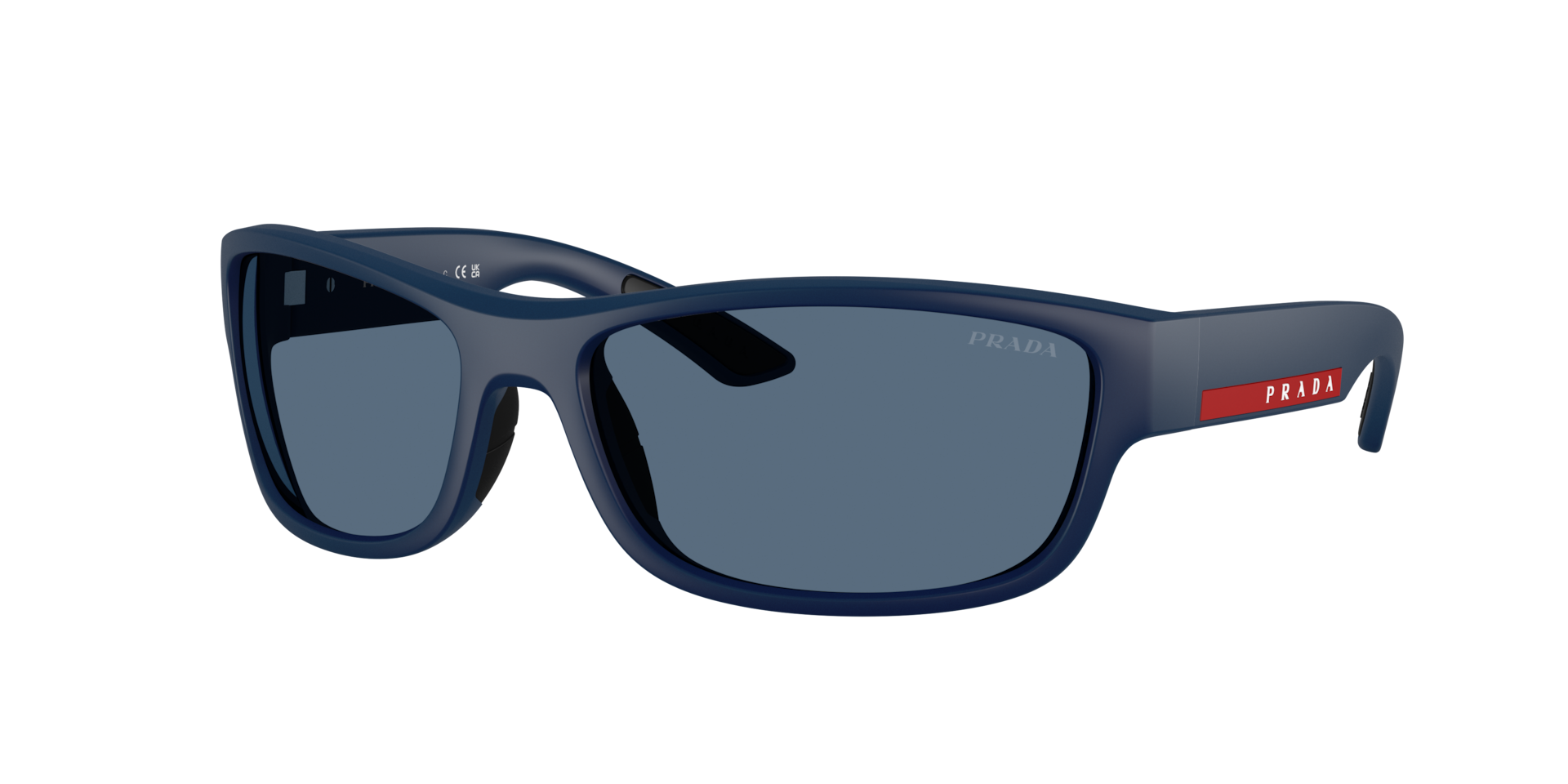 Prada Linea Rossa Man Sunglass PS C04S -  Frame color: Matte Blue, Lens color: Dark Blue