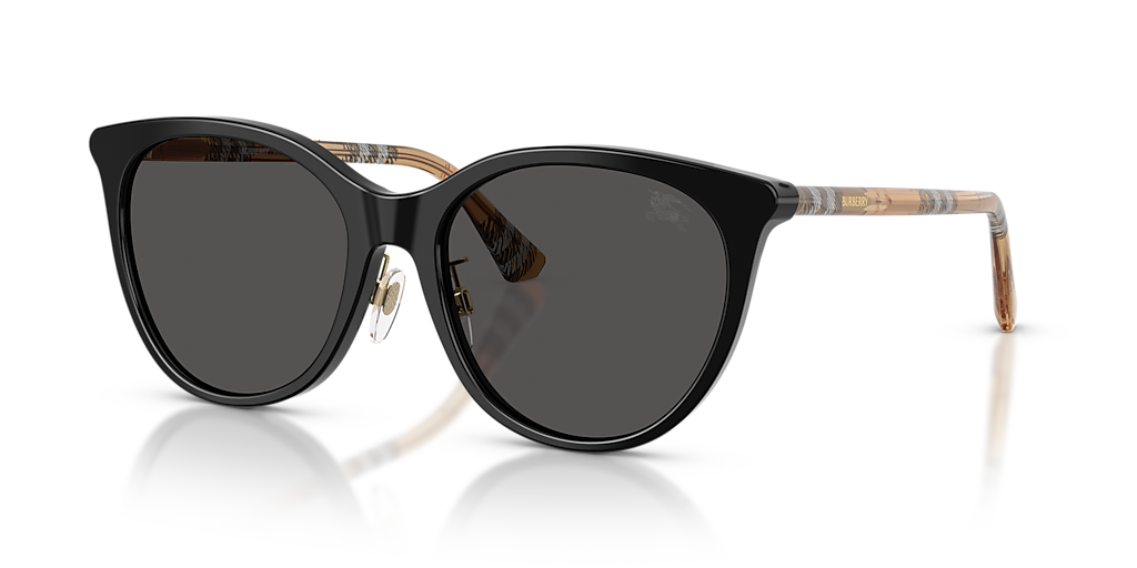 Burberry BE4464D L (56 - 18) with Grey lenses and Black frame