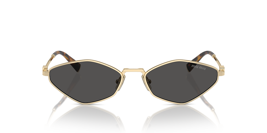 Miu Miu MU 56ZS L (56 - 17) with Grey lenses and Gold frame