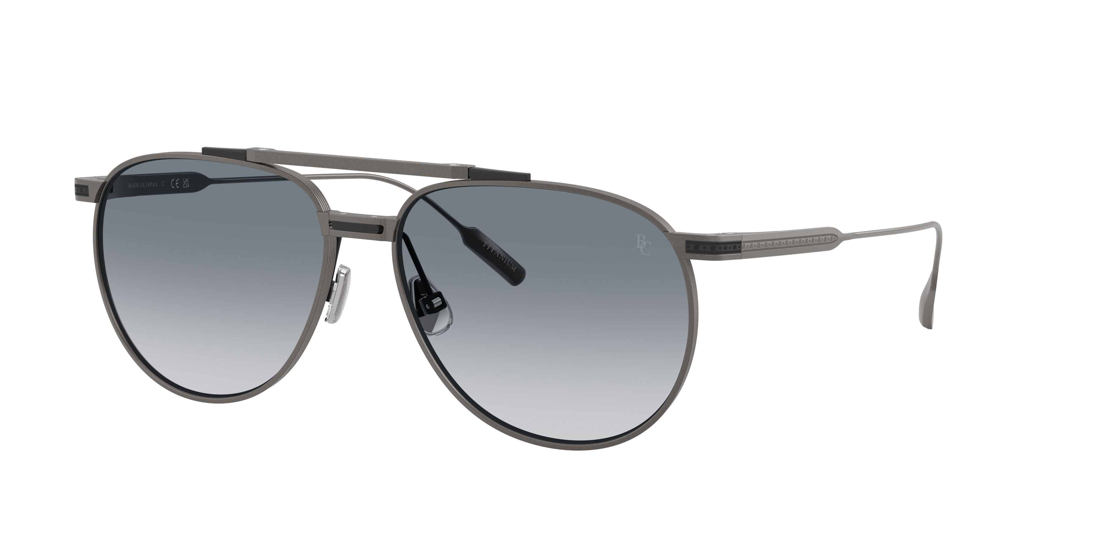 Brunello Cucinelli Man Sunglass BC2011ST -  Frame color: Satin Gunmetal, Lens color: Vintage Grey