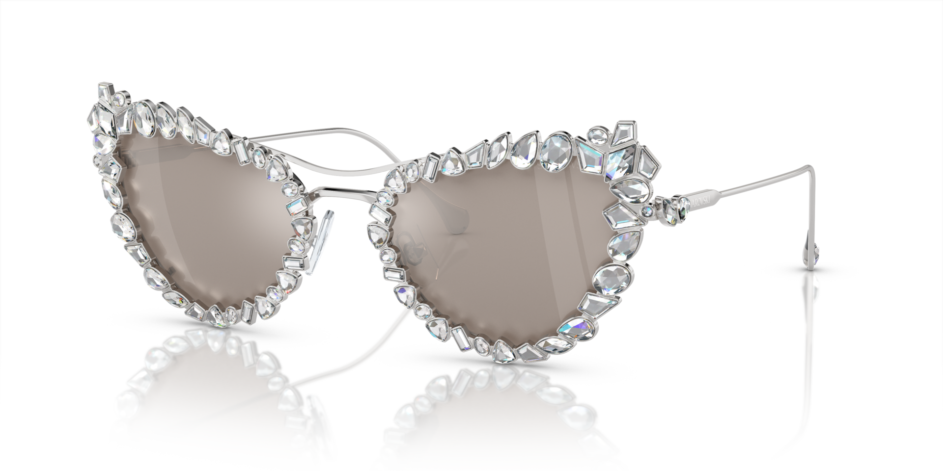 Swarovski SK7011 XL (56 - 20) with Silver lenses and Silver frame