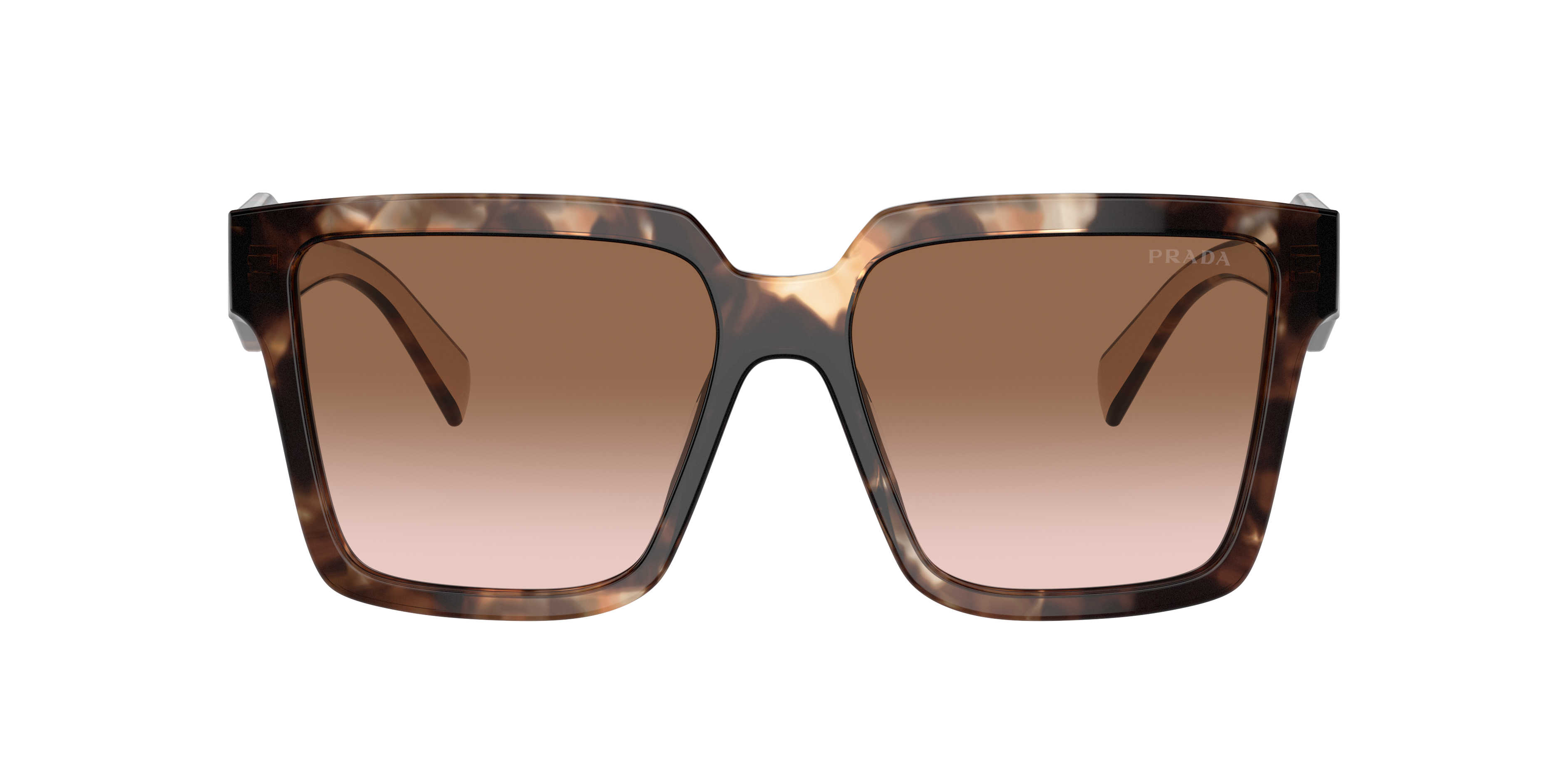 prada 　44 Prada PR 24ZSF L (57 - 14) with Brown lenses and Tortoise frame
