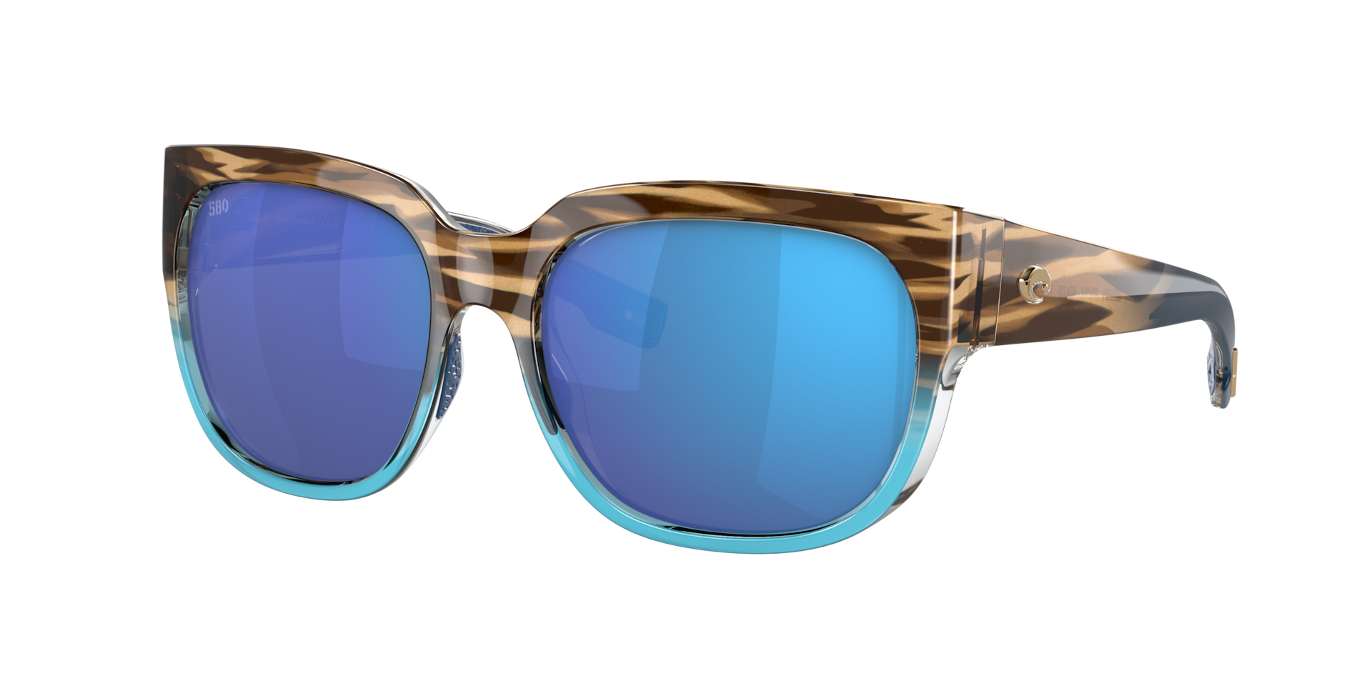 Costa Femme Sunglass Waterwoman 2 - Couleur du Monture Thazard brillant Couleur de Lentille Effet miroir bleu 187 €