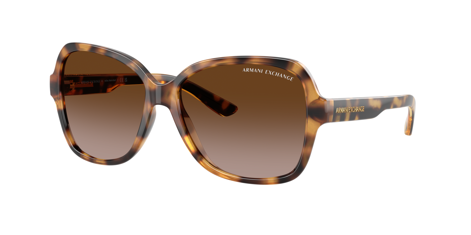 Armani Exchange Woman Sunglass AX4029S - Frame color: Shiny Havana, Lens color: Gradient Brown