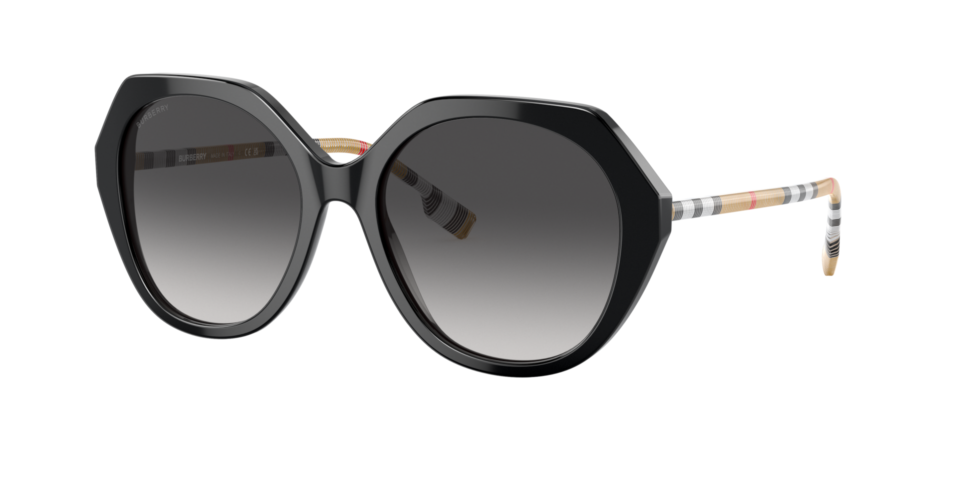 Burberry Vanessa XL (57 - 18) with Grey lenses and Black frame