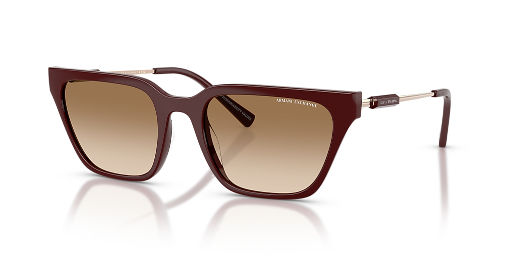 USH サングラス Armani Exchange AX4158SF XL (55 - 20) with Brown lenses and Red