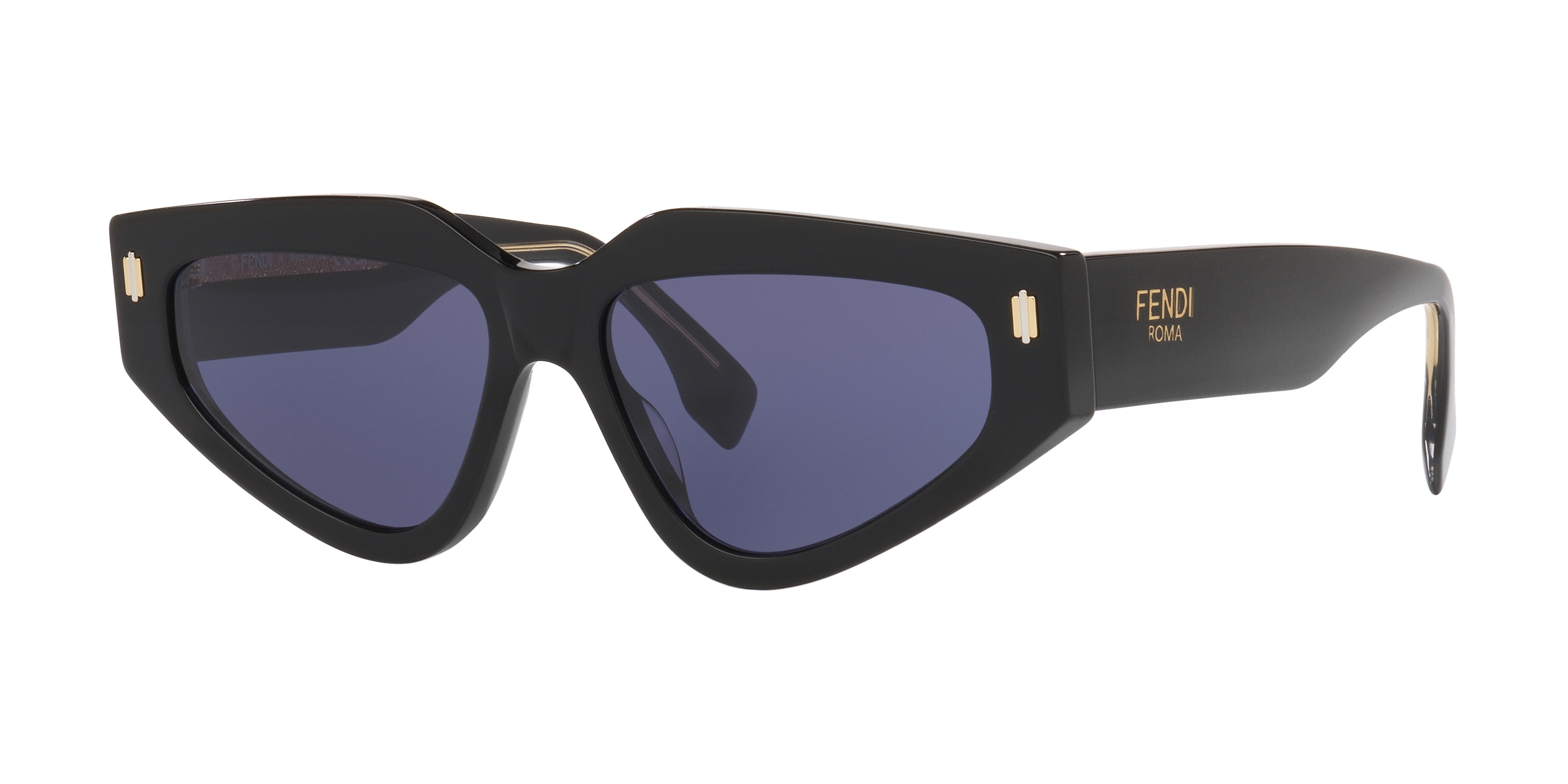 Fendi Fendi Roma FE40163U XS (54 - 15) with Blue lenses and Black