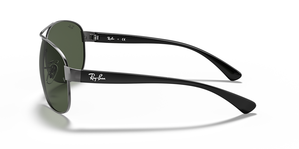 Ray-Ban RB3386 L (63 - 13) with Green lenses and Grey frame