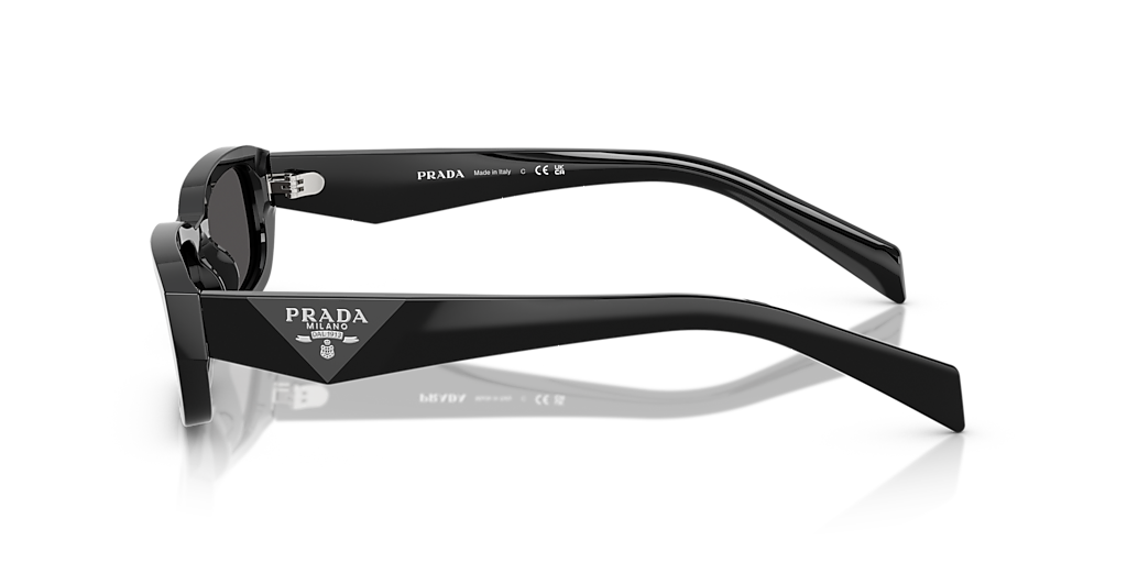 Prada PR B06S S (53 - 19) with Grey lenses and Black frame