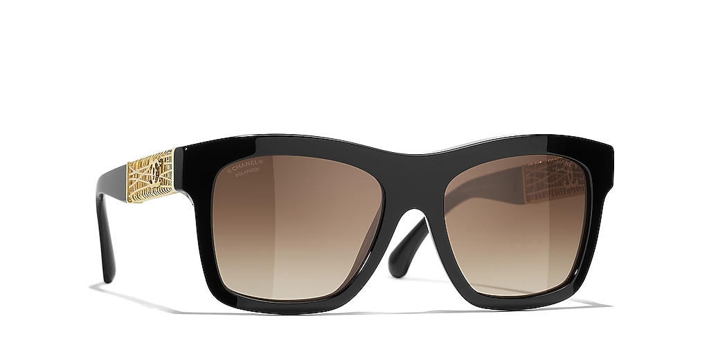 Chanel Square Sunglasses CH5533 XL (54 - 18) with Brown lenses and