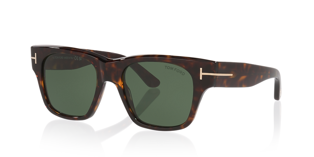 Tom Ford FT1280 XXL (53 - 19) with Green lenses and Tortoise frame