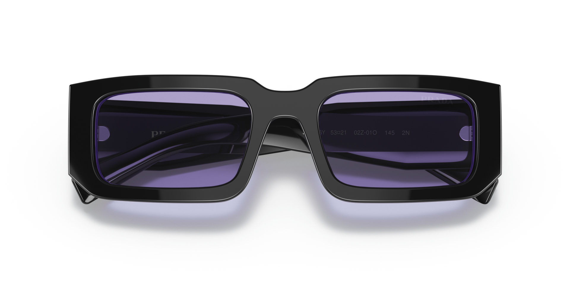 Prada PR 06YS M (53 - 21) with Violet lenses and Black frame