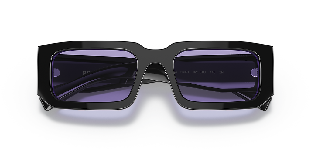 Prada PR 06YS M (53 - 21) with Violet lenses and Black frame