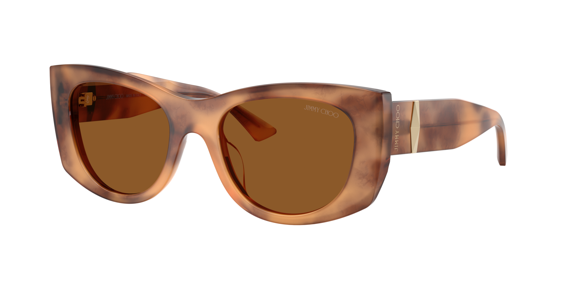 Jimmy Choo Damen Dunkelbraun Frau Sunglass Jc5066u - Rahmenfarbe: Tan Havana, Linsenfarbe: