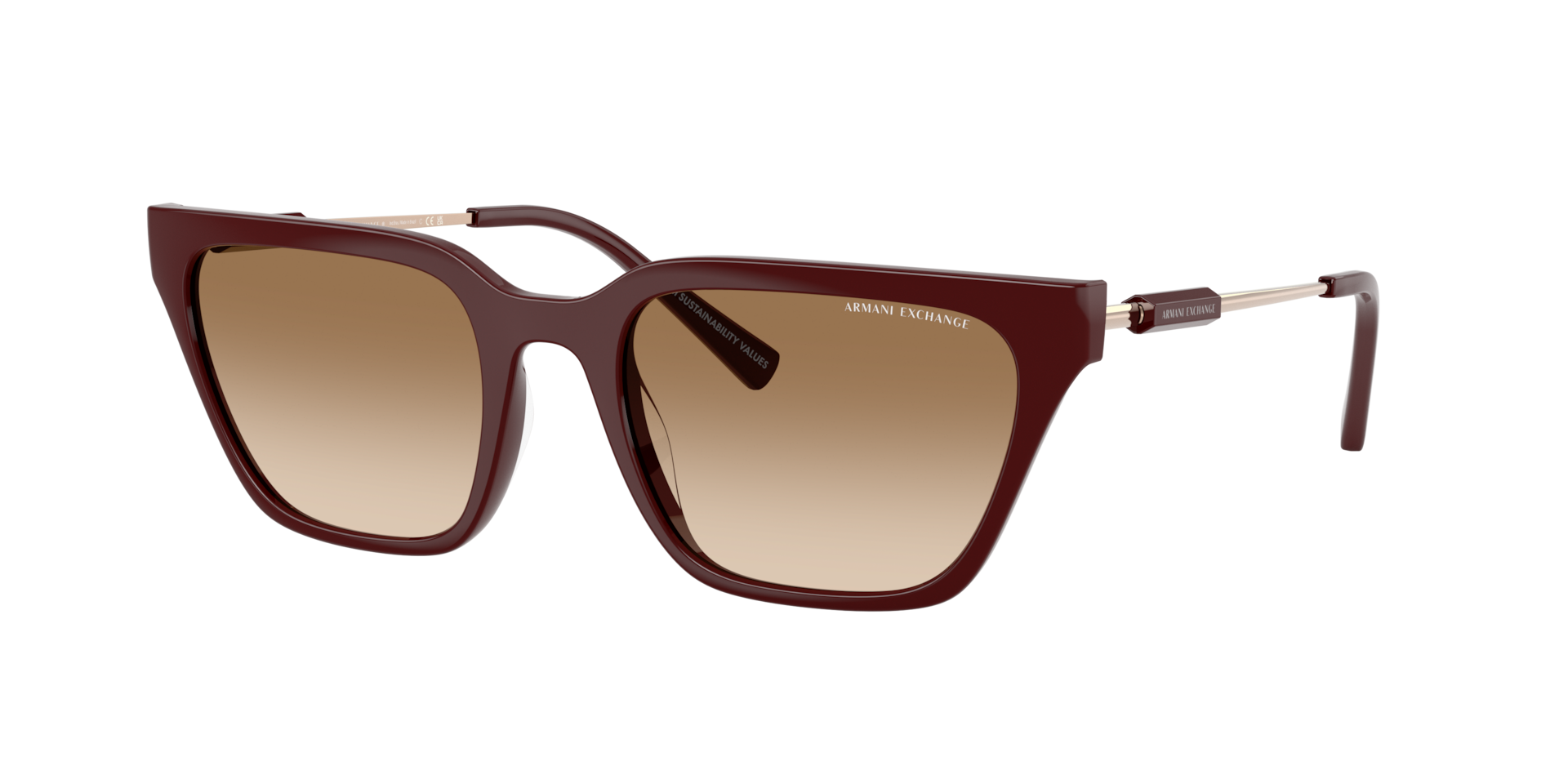 Armani Exchange AX4158SF XL (55 - 20) with Brown lenses and Red