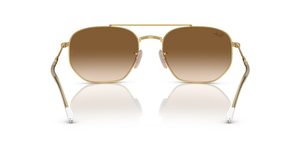 Ray-Ban RB3707 L (54 - 20) with Brown lenses and Gold frame