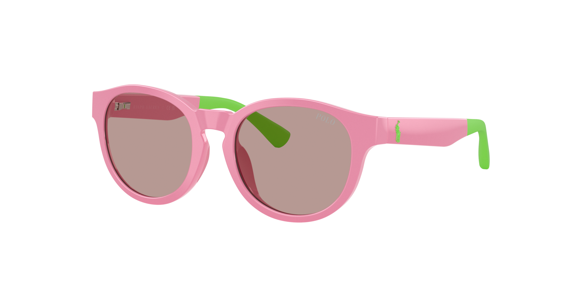 POLO RALPH LAUREN Unisex Sunglasses PP9512U  -  Frame color: Shiny Pink, Lens color: Light Purple Brown