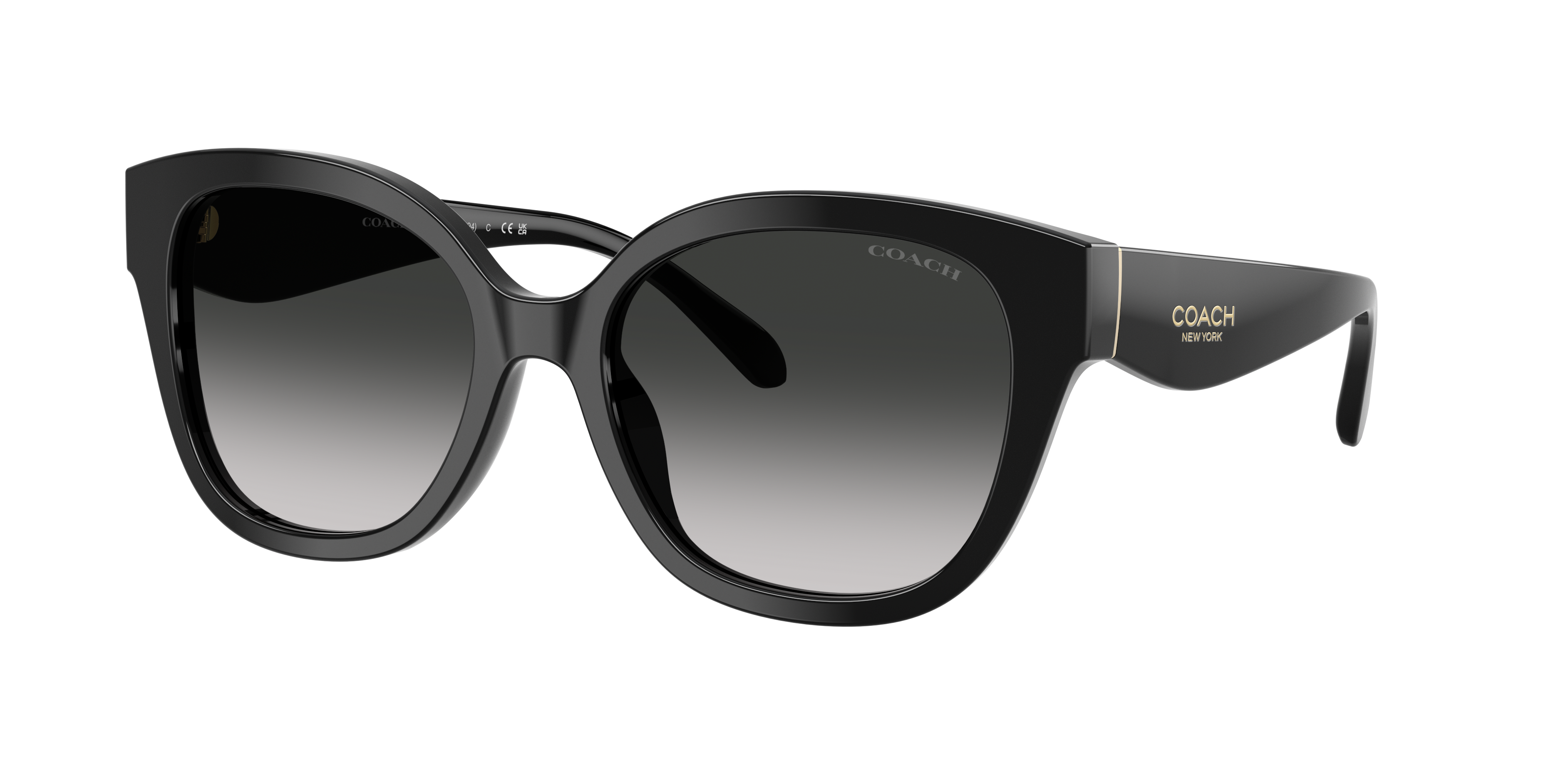 Coach Woman Sunglass CBY94 -  Frame color: Black, Lens color: Grey Gradient