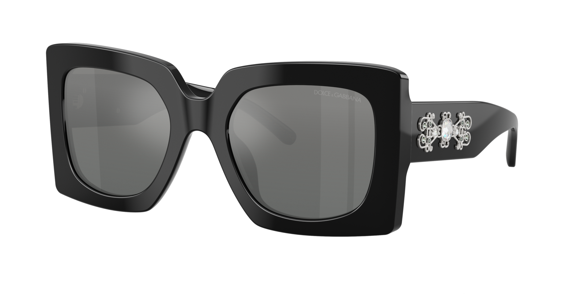 Dolce&Gabbana Woman Sunglass DG4525B -  Frame color: Black, Lens color: Grey Mirror Silver Gradient