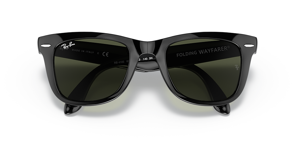 Ray-Ban Wayfarer Folding Classic L (50 - 22) with Green lenses and