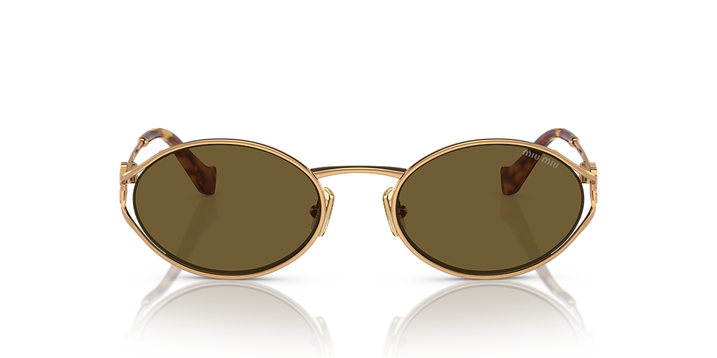 Miu Miu MU 52YS L (54 - 21) with Brown lenses and Gold frame