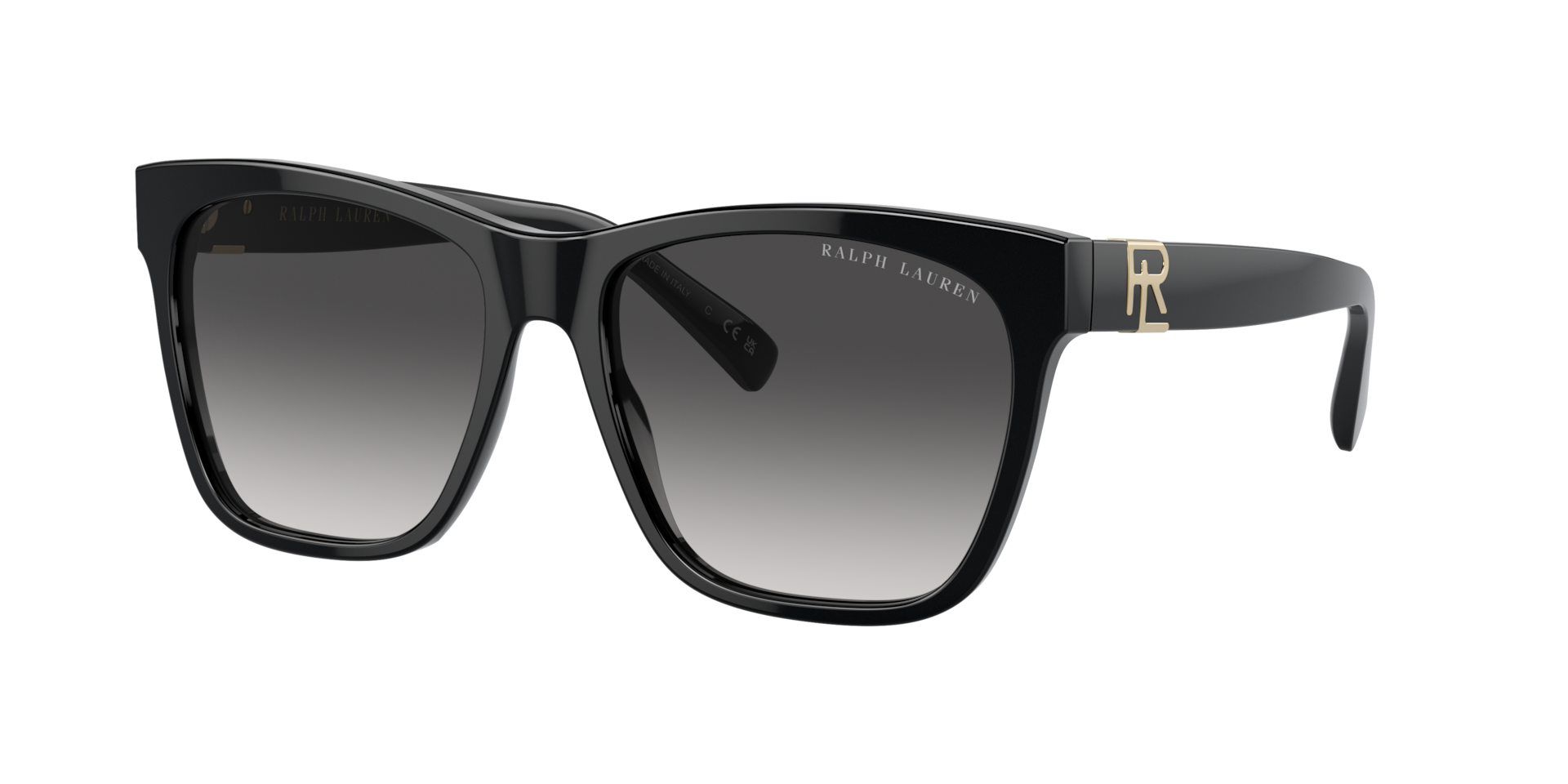 Ralph Lauren Woman Sunglass The Ricky II -  Frame color: Black, Lens color: Gradient Grey