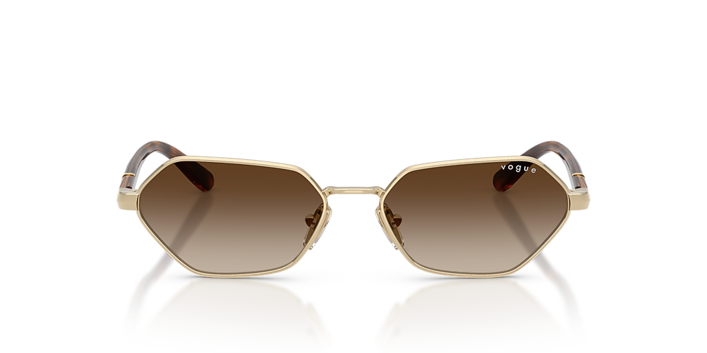 Vogue Eyewear VO4349S M (54 - 16) with Brown lenses and Gold  display picture 2