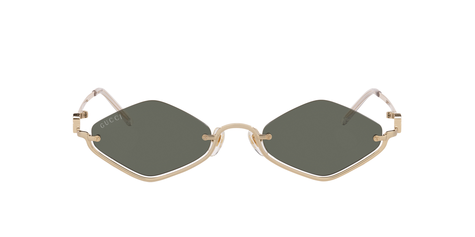 Gucci Gg1604S M (53 - 22) with Grey lenses and Gold frame