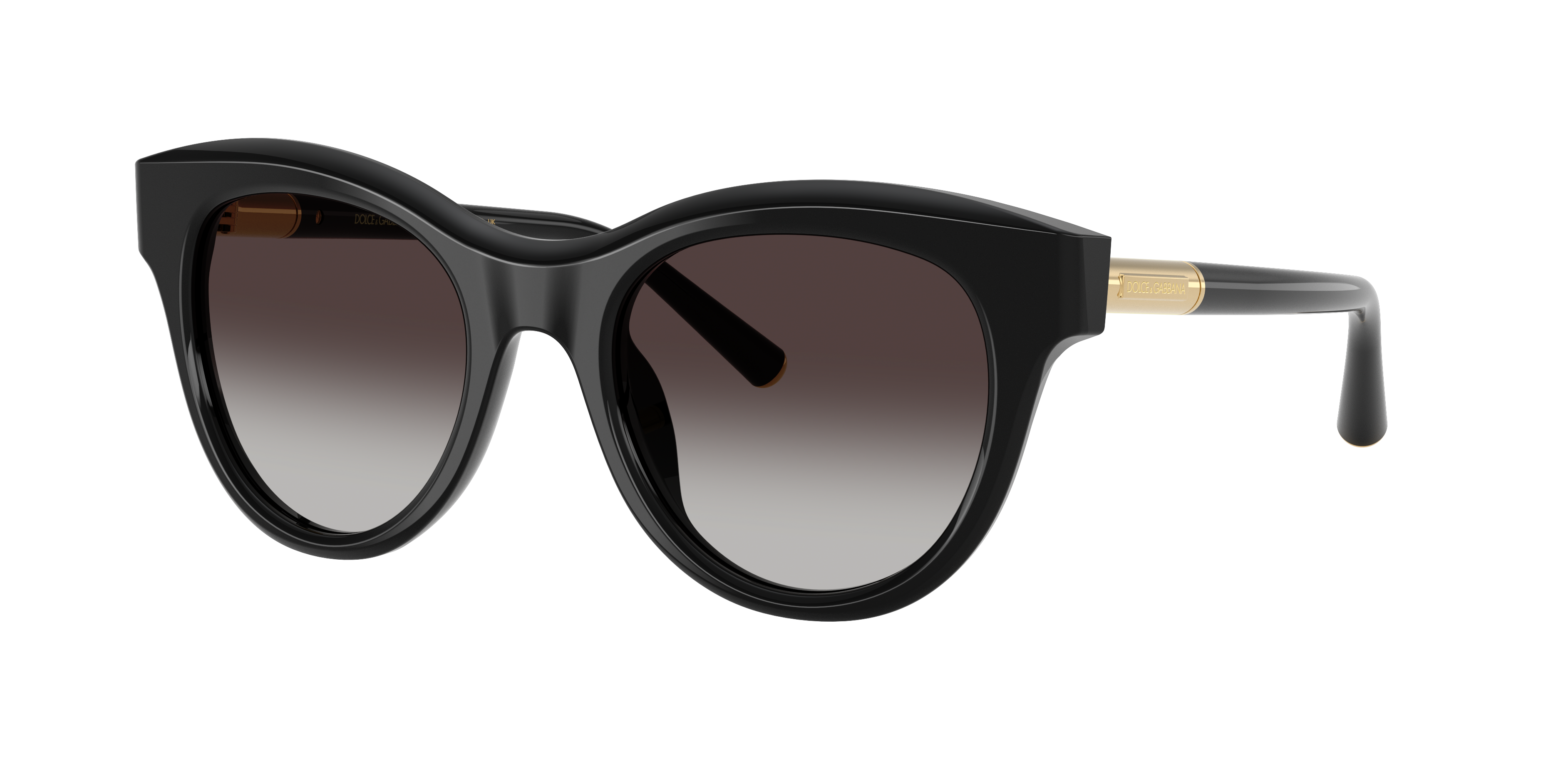 Dolce&Gabbana Damen Grau Verlaufstönung Frau Sunglass Dg4518 - Rahmenfarbe: Schwarz, Linsenfarbe: